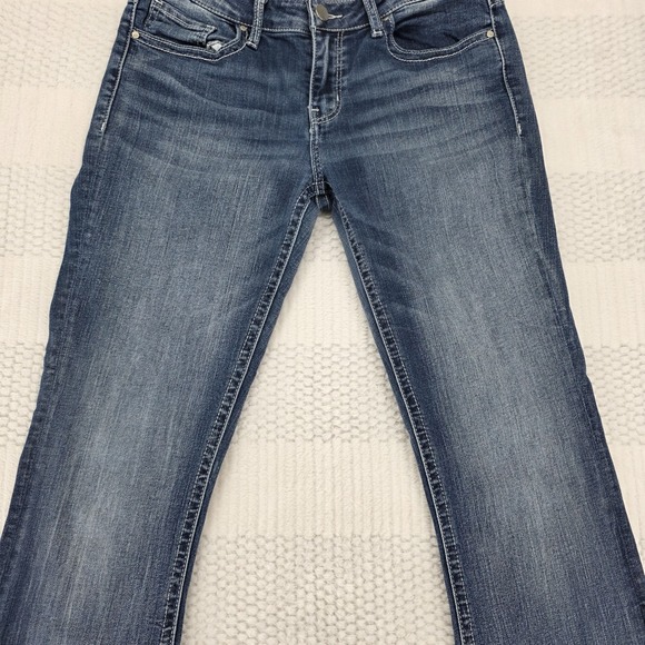 BKE Stella Bootcut Jeans Womens 29 Blue Denim Mid Rise Stretch - Picture 9 of 12